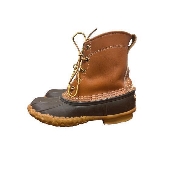 LL Bean Women’s Bean Boots in Tan and Brown Size 7 - Picture 3 of 7